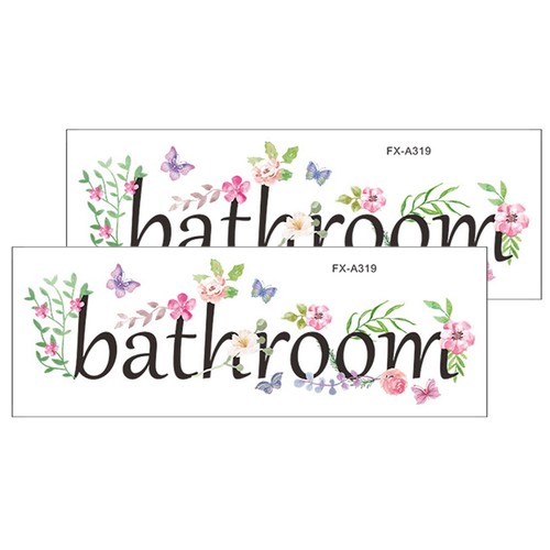Pcs toilet sign vinyl - sign,