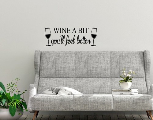 Adesivi murali wine bit - murali,