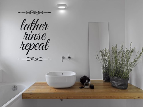 Citazione parete bagno - parete,