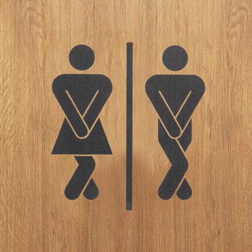 Adesivo insegna porta bagno
