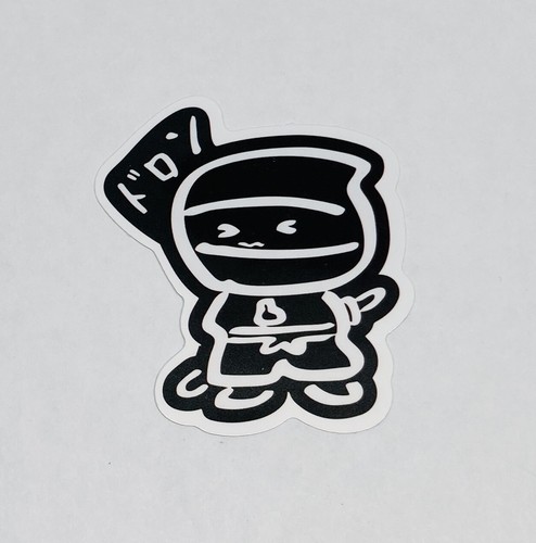 Baby ninja racing vinyl decal - baby,