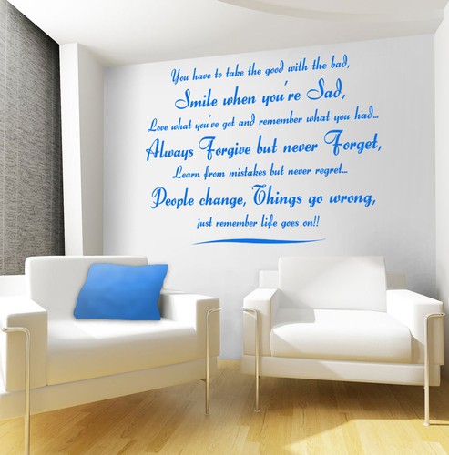 Wall stickers life - goes, on