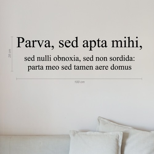 Wall stickers frase parva sed - frase,